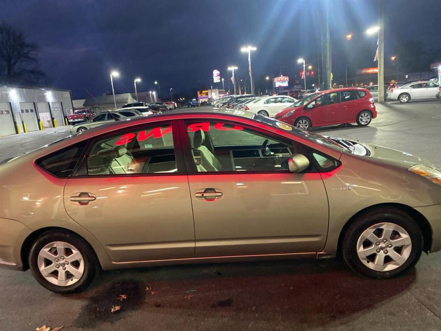 2008 TAN TOYOTA PRIUS (JTDKB20U383) with an 1.5L engine, Continuously Variable transmission, located at 3100 Covert Avenue, Evansville, IN, 47714, (812) 473-4492, 37.955418, -87.512238 - Photo#3
