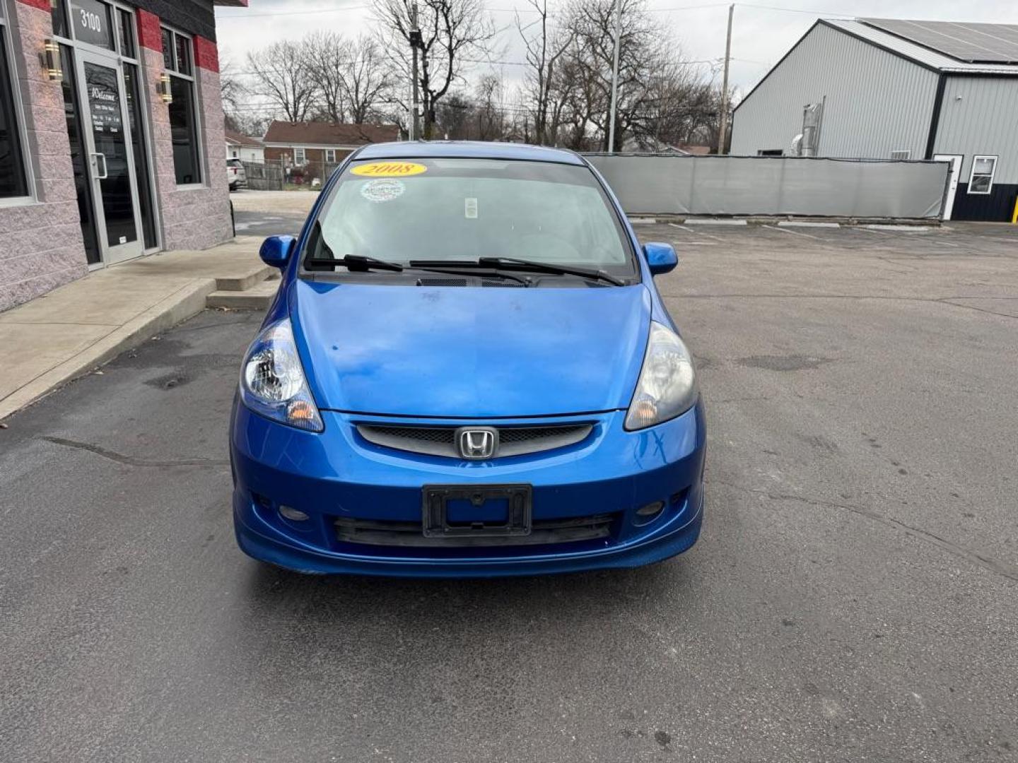2008 BLUE HONDA FIT SPORT (JHMGD38638S) with an 1.5L engine, Automatic transmission, located at 3100 Covert Avenue, Evansville, IN, 47714, (812) 473-4492, 37.955418, -87.512238 - Photo#1
