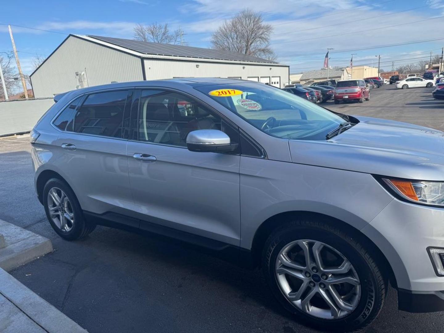 2017 SILVER FORD EDGE TITANIUM (2FMPK4K86HB) with an 3.5L engine, Automatic transmission, located at 3100 Covert Avenue, Evansville, IN, 47714, (812) 473-4492, 37.955418, -87.512238 - Photo#2