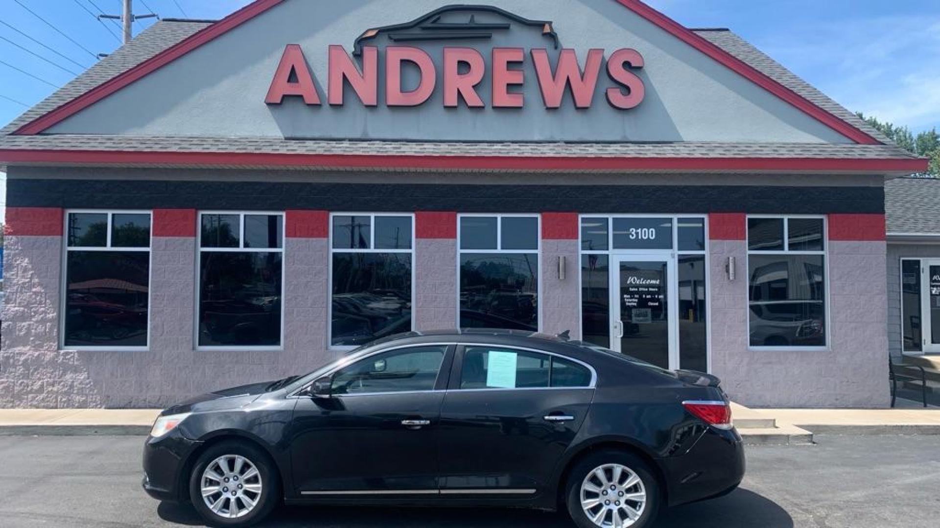 2012 BLACK BUICK LACROSSE PREMIUM (1G4GD5ER5CF) with an 2.4L engine, Automatic transmission, located at 3100 Covert Avenue, Evansville, IN, 47714, (812) 473-4492, 37.955418, -87.512238 - Photo#0