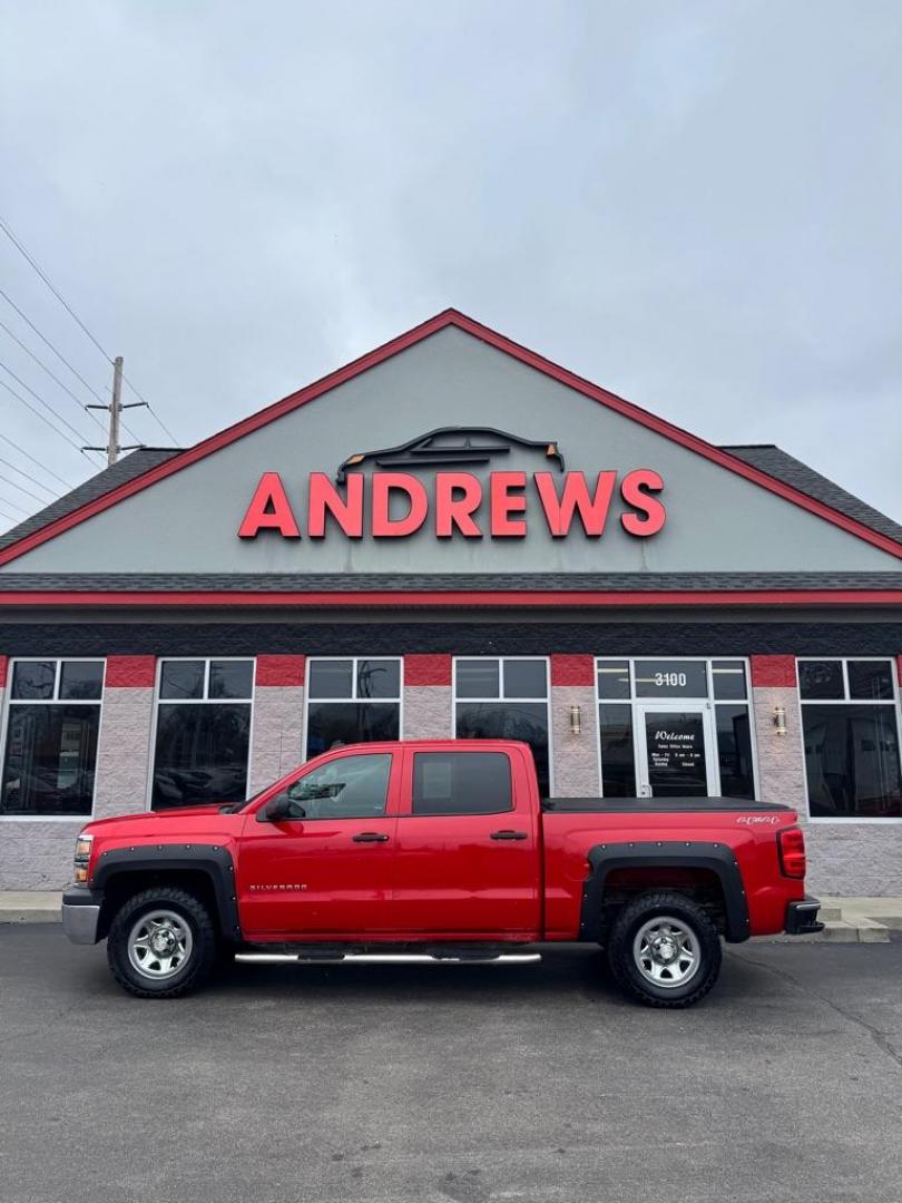 2014 RED CHEVROLET SILVERADO 1500 (3GCUKPEH3EG) with an 4.3L engine, Automatic transmission, located at 3100 Covert Avenue, Evansville, IN, 47714, (812) 473-4492, 37.955418, -87.512238 - Photo#0
