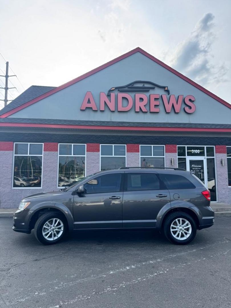2015 GRAY DODGE JOURNEY SXT (3C4PDCBG9FT) with an 3.6L engine, Automatic transmission, located at 3100 Covert Avenue, Evansville, IN, 47714, (812) 473-4492, 37.955418, -87.512238 - Photo#0