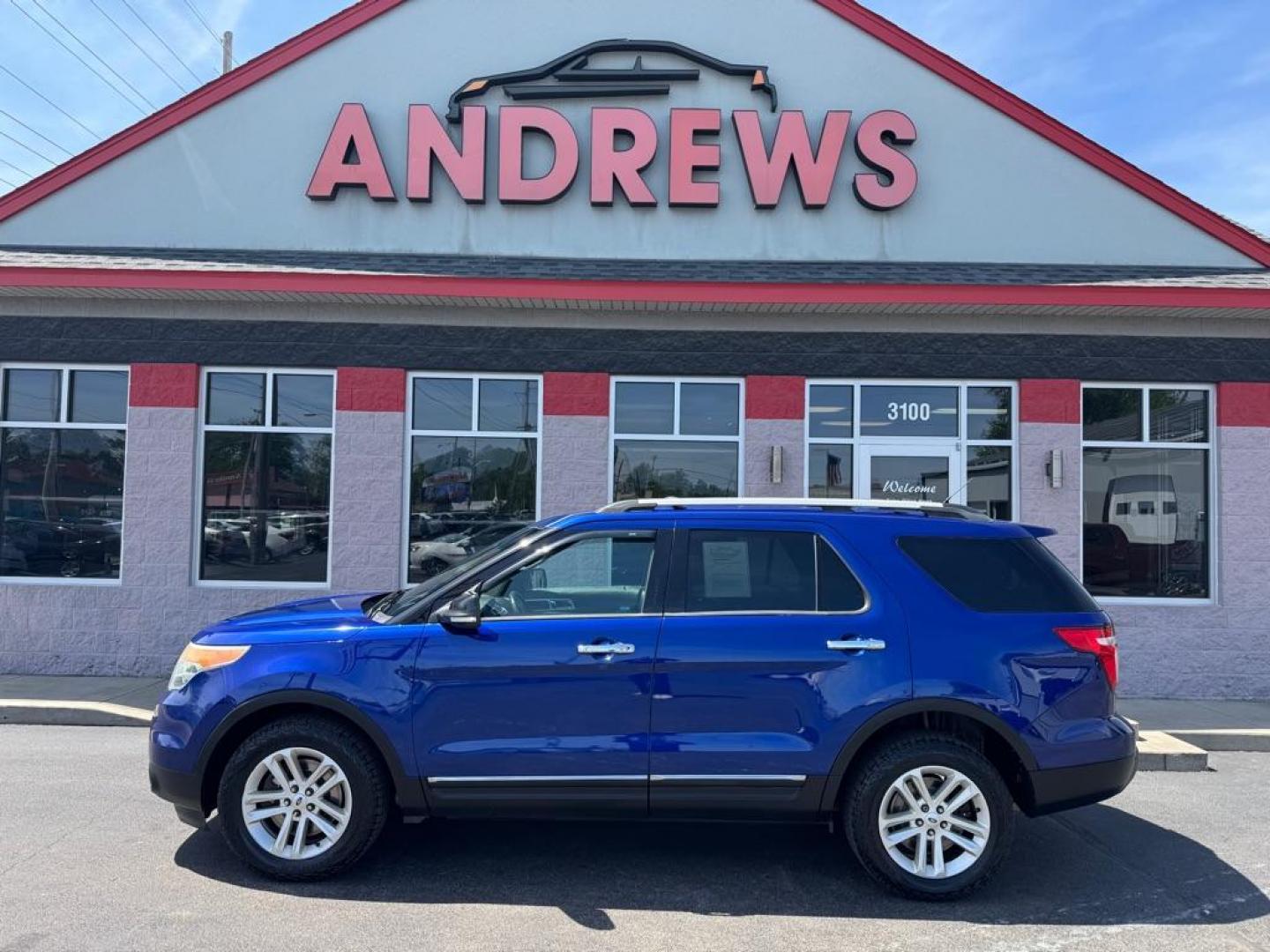 2015 BLUE FORD EXPLORER XLT (1FM5K8D85FG) with an 3.5L engine, Automatic transmission, located at 3100 Covert Avenue, Evansville, IN, 47714, (812) 473-4492, 37.955418, -87.512238 - Photo#0