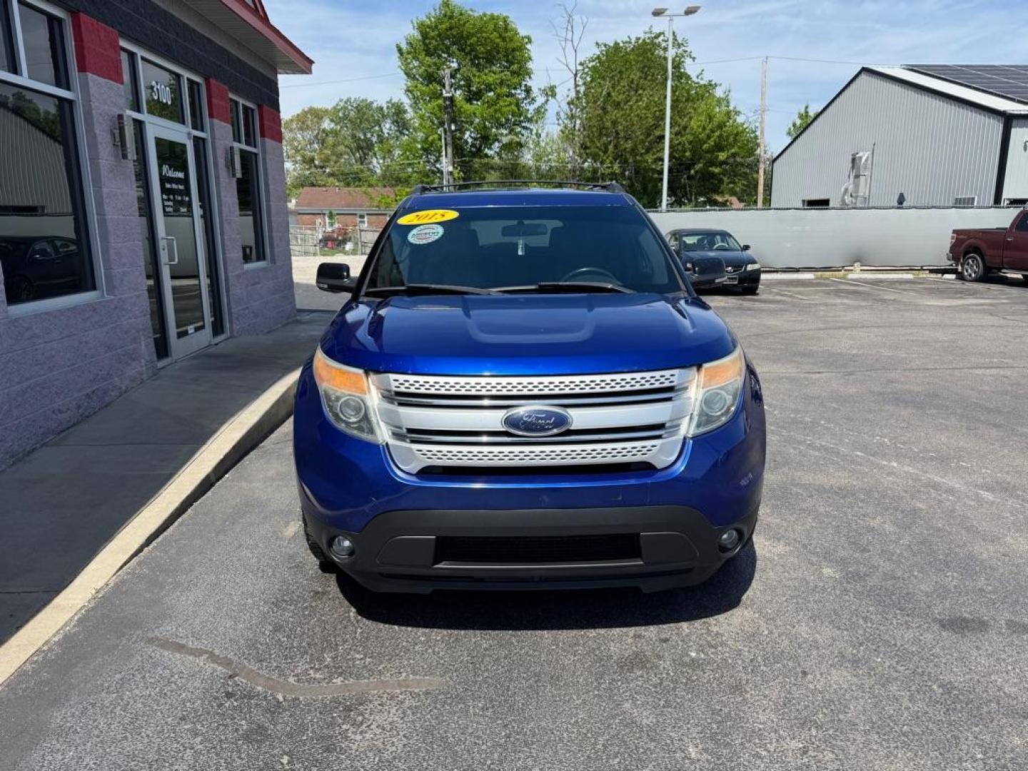 2015 BLUE FORD EXPLORER XLT (1FM5K8D85FG) with an 3.5L engine, Automatic transmission, located at 3100 Covert Avenue, Evansville, IN, 47714, (812) 473-4492, 37.955418, -87.512238 - Photo#1