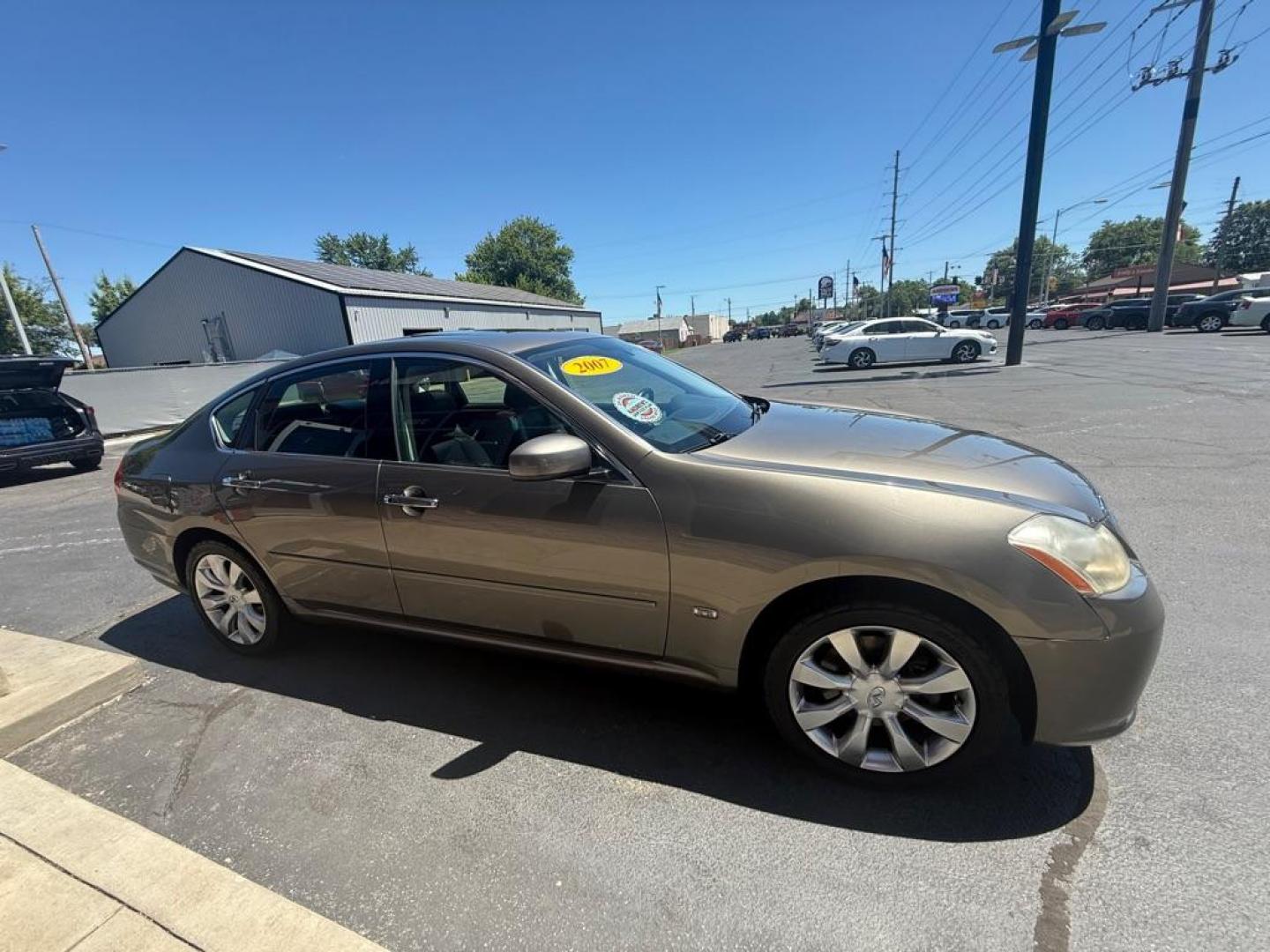 2007 GRAY INFINITI M35 BASE (JNKAY01F97M) with an 3.5L engine, Automatic transmission, located at 3100 Covert Avenue, Evansville, IN, 47714, (812) 473-4492, 37.955418, -87.512238 - Photo#2